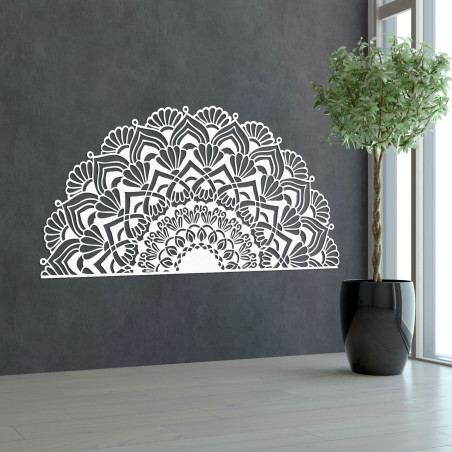 Half wooden mandala for wall - LUMIS