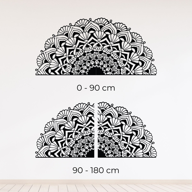 Half wooden mandala for wall - LUMIS
