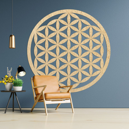 Wooden wall decoration mandala flower of life - VITAE