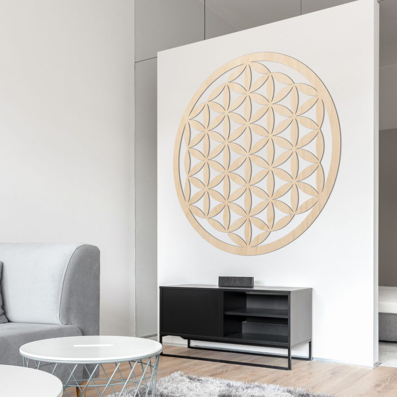 Wooden wall decoration mandala flower of life - VITAE