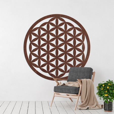 Wooden wall decoration mandala flower of life - VITAE