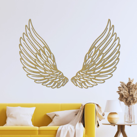 Wooden wall decoration angel wings - ANGELIC