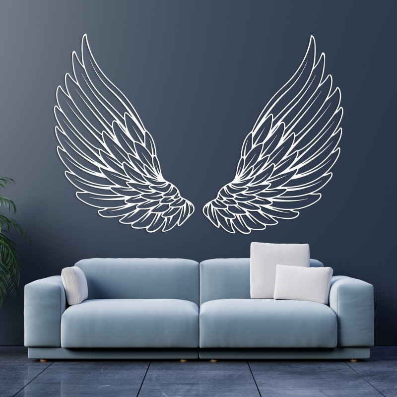 Wooden wall decoration angel wings - DIVINUS