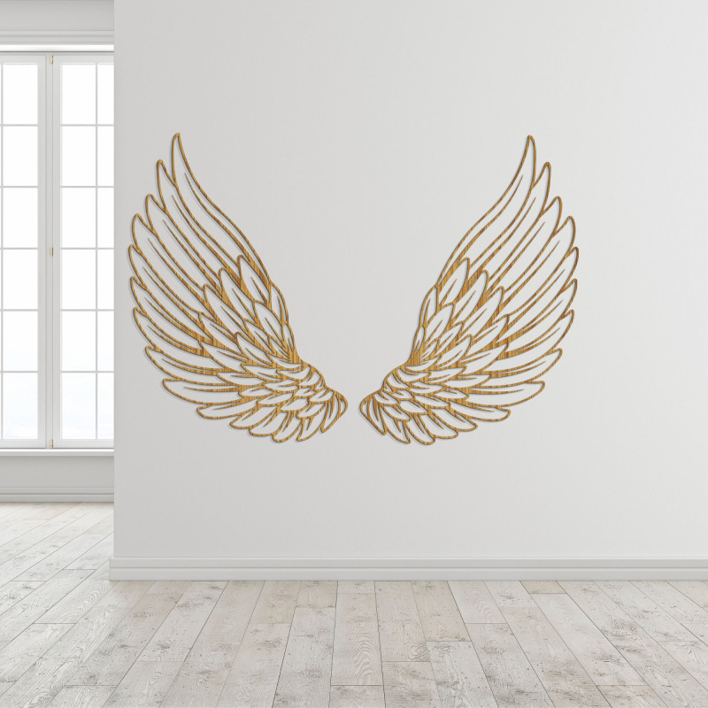 Wooden wall decoration angel wings - DIVINUS