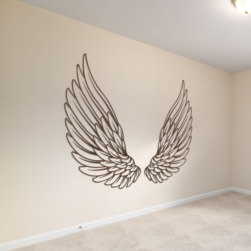 Wooden wall decoration angel wings - DIVINUS