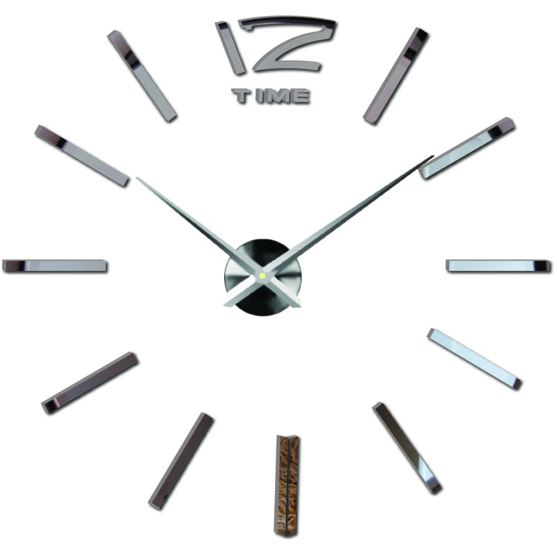 Large wall clock - modern 3D adhesive wall clock. Wall clocks for the kitchen and wall clocks for the living room!