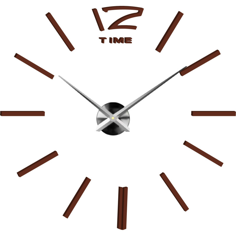 Large wall clock - modern 3D adhesive wall clock. Wall clocks for the kitchen and wall clocks for the living room!
