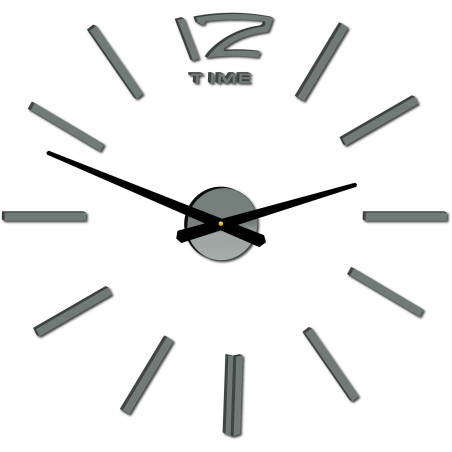 Wall clock with a prominent twelve o'clock and subtle hour markers. Wall clock with a prominent twelve o'clock and subtle hour markers.