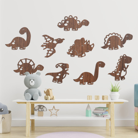 Wooden picture for children's room dinosaurs - TERESEK