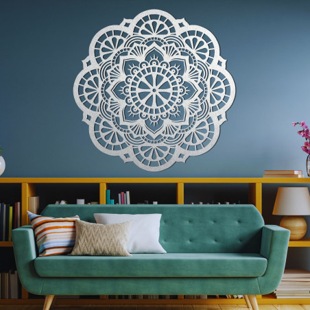 Wooden wall decoration mandala light - LUMINA