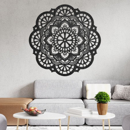 Wooden wall decoration mandala light - LUMINA