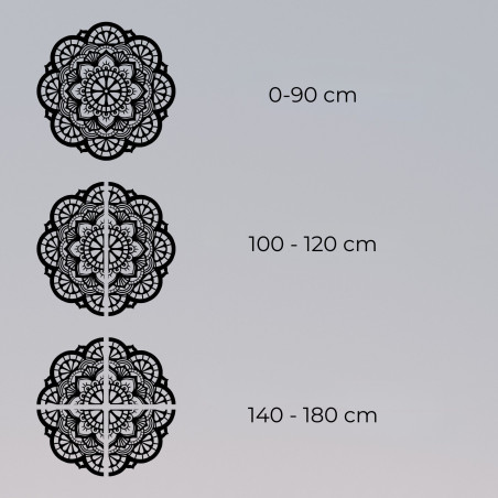 Wooden wall decoration mandala light - LUMINA