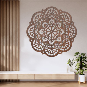 Wall wooden decoration mandala light of life - LUMEN 2