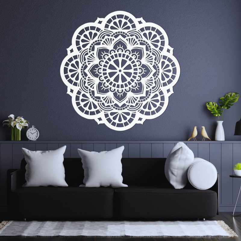 Wall wooden decoration mandala light of life - LUMEN