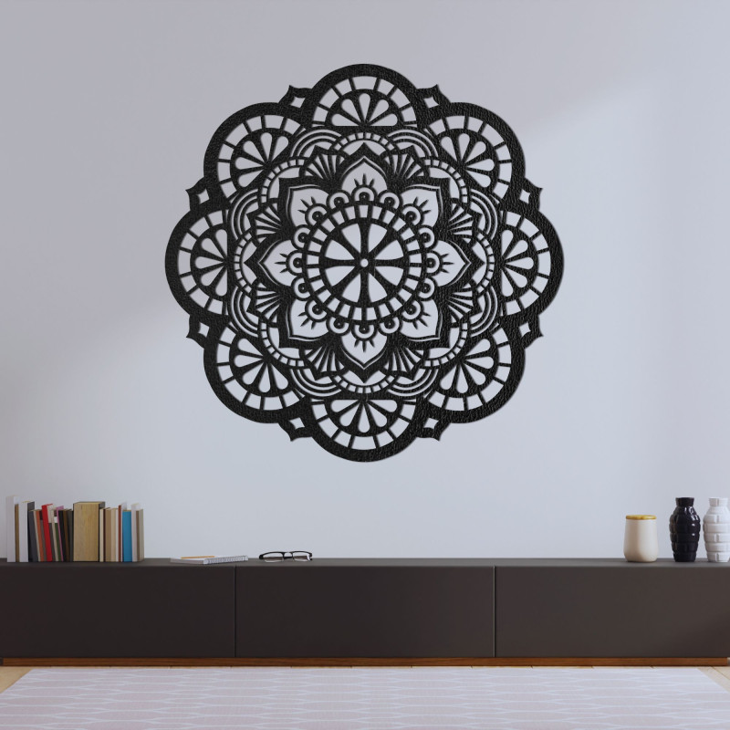 Wall wooden decoration mandala light of life - LUMEN