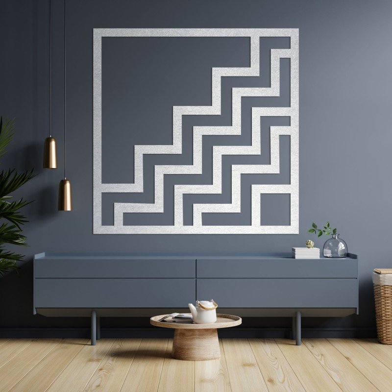 Wooden geometric decoration square - FORNET