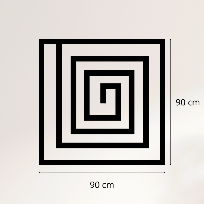 Wooden decoration spiral - SQUARIL