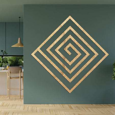 Wooden decoration spiral - SQUARIL
