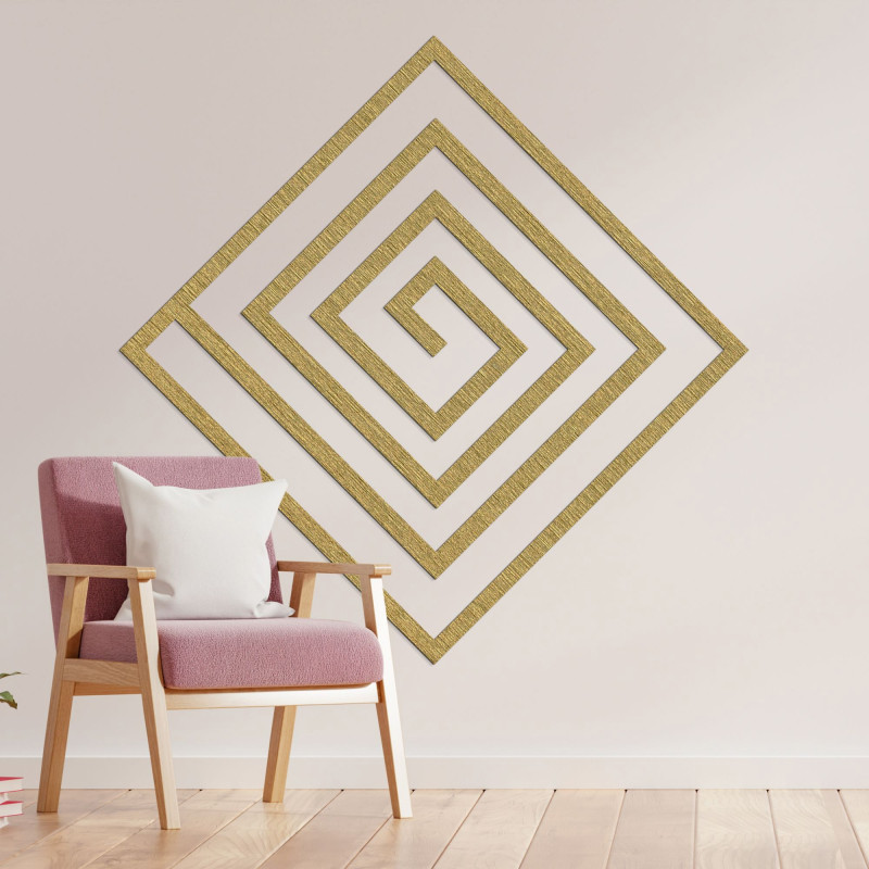 Wooden decoration spiral - SQUARIL