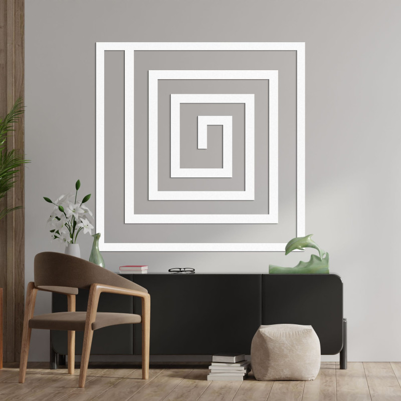 Wooden decoration spiral - SQUARIL