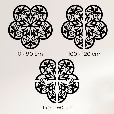 Wooden wall decoration mandala silent flower - FLORIVA