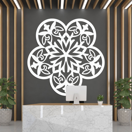 Wooden wall decoration mandala mysterious flower - AURELIA Wooden wall decoration mandala mysterious flower - AURELIA