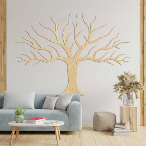 Wooden wall decoration tree branches - KORNE