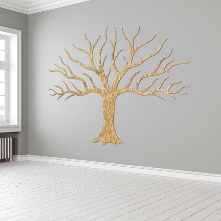 Wooden decoration wall painting of tree branches
