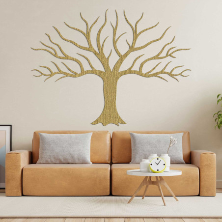 Wooden decoration wall painting tree branches - KORNE