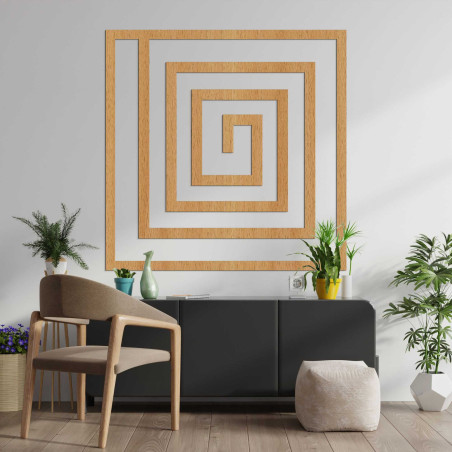 Wooden geometric decoration - WOORTLE