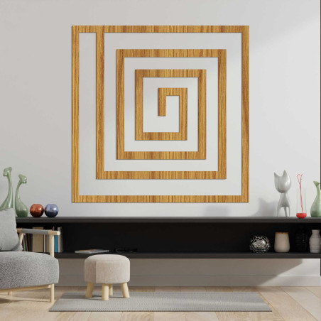 Wooden geometric decoration - WOORTLE