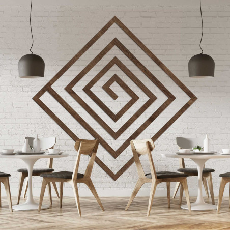 Wooden geometric decoration - WOORTLE