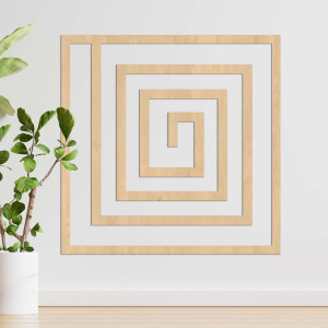 Wooden geometric decoration - WOORTLE 2