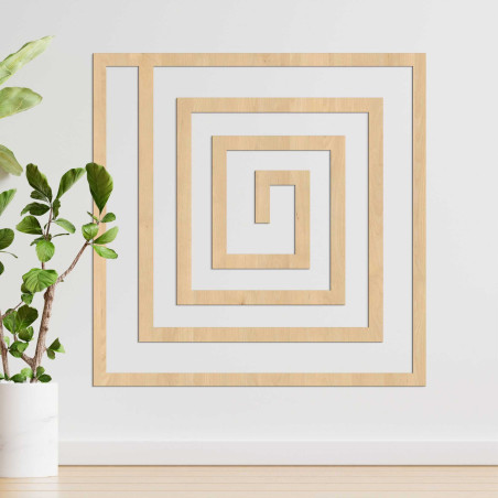 Wooden geometric decoration - WOORTLE