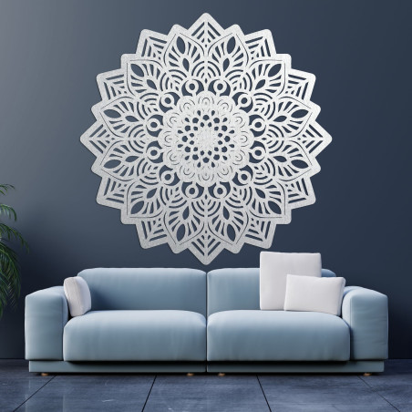 Carved wooden wall decoration mandala sun - SOLIS