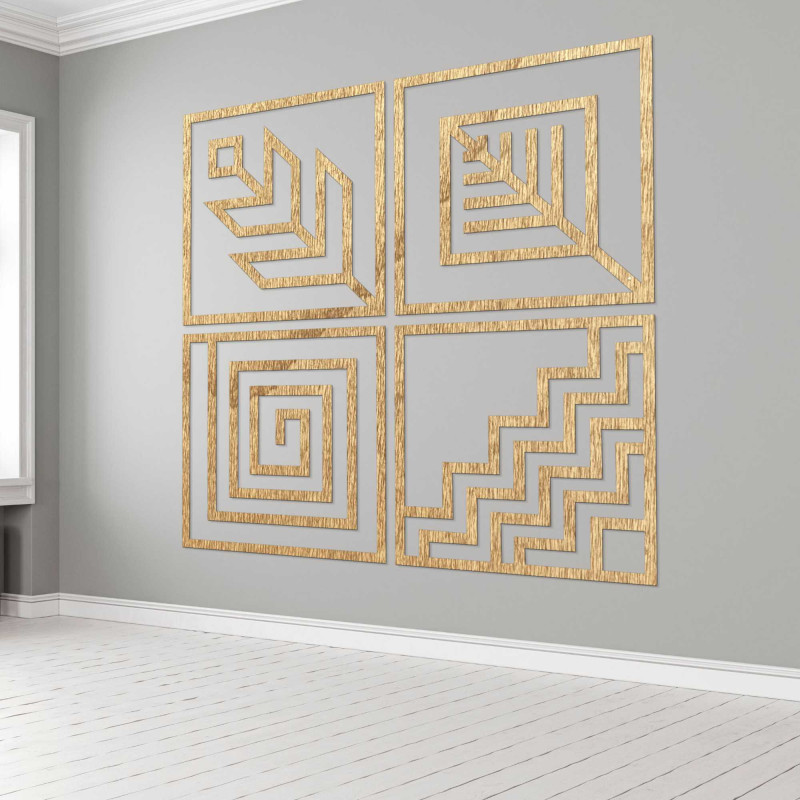 Four-part wall painting - CHYCNOY