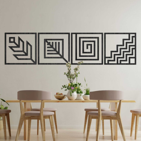 Four-part wall painting - CHYCNOY
