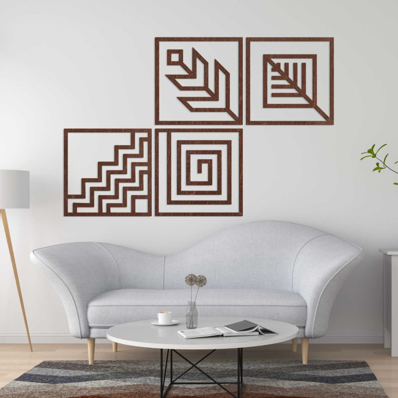 Four-part wall painting - CHYCNOY