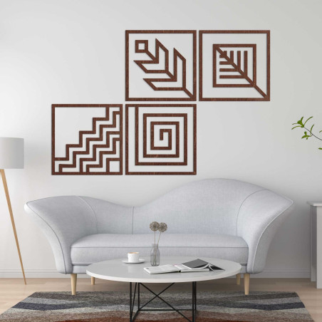 Four-part wall painting - CHYCNOY