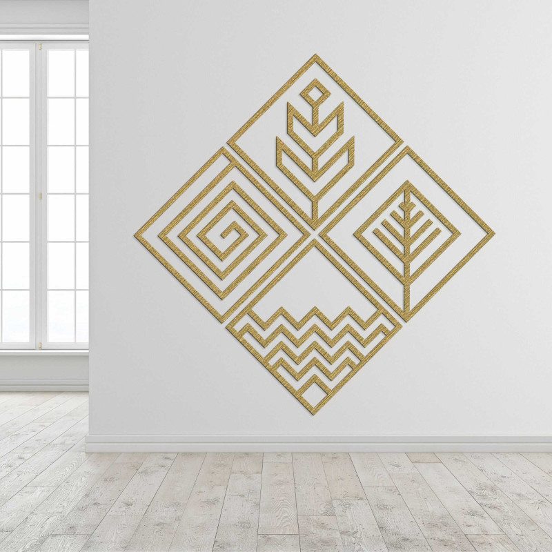 Four-part wall painting - CHYCNOY