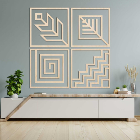 Four-part wall painting - CHYCNOY
