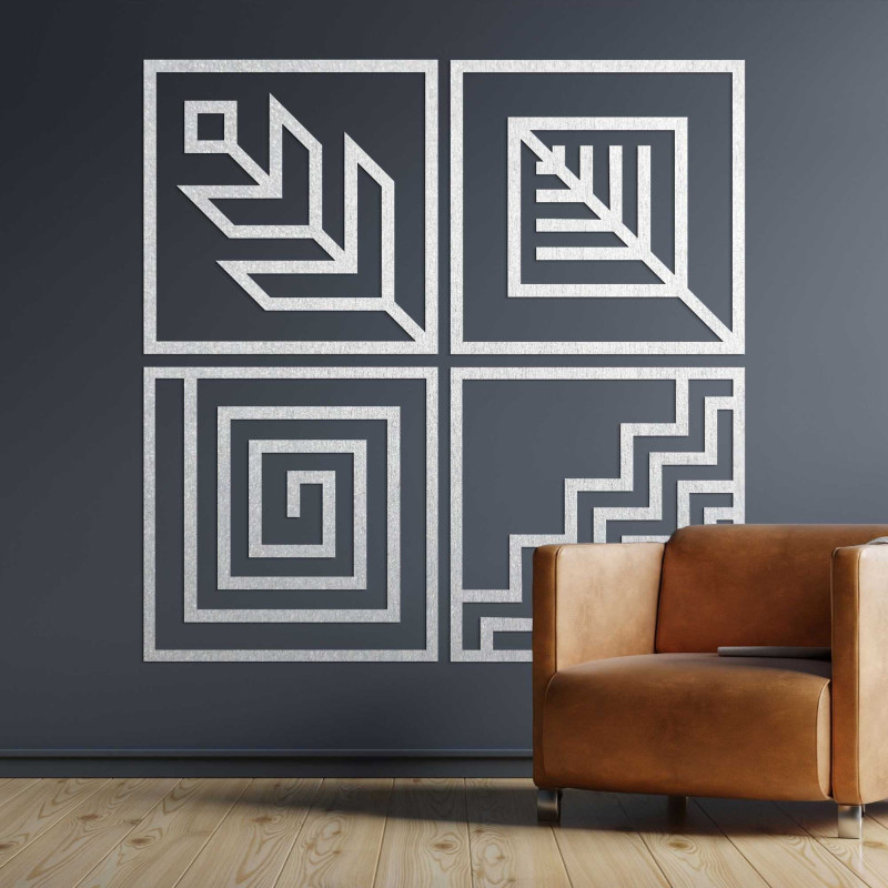 Four-part wall painting - CHYCNOY