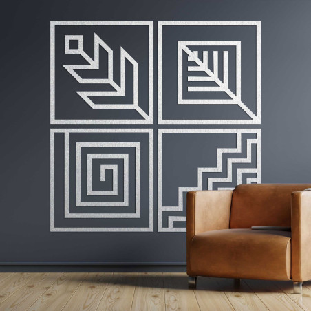 Four-part wall painting - CHYCNOY