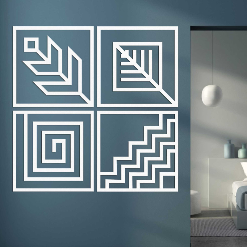 Four-part wall painting - CHYCNOY