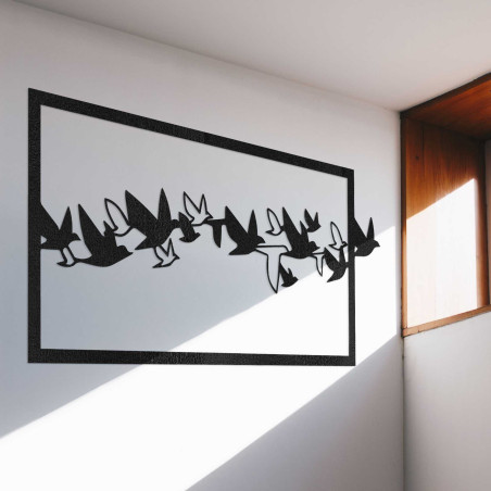 Wooden wall picture birds - RODDO