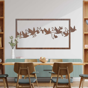 Wooden wall picture birds - RODDO 2