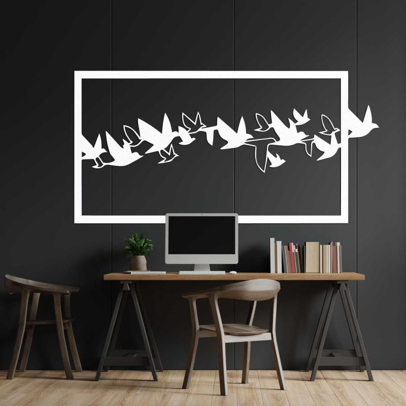 Wooden wall picture birds - RODDO