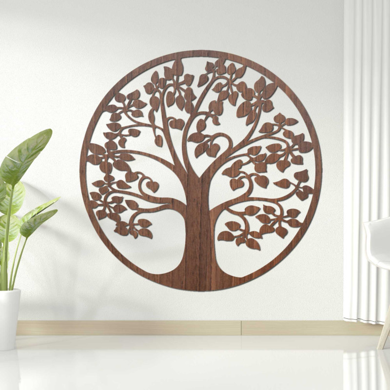 Wooden tree of life on the wall - DROTO