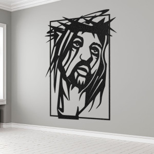 Wooden wall picture Jesus Christ - FAITHO
