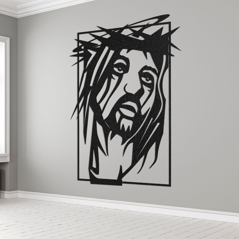 Wooden wall picture Jesus Christ - FAITHO